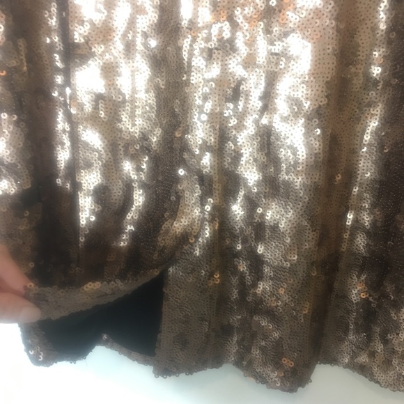 New Bar III XXL copper bronzey pencil sequin skirt - Picture 6 of 8